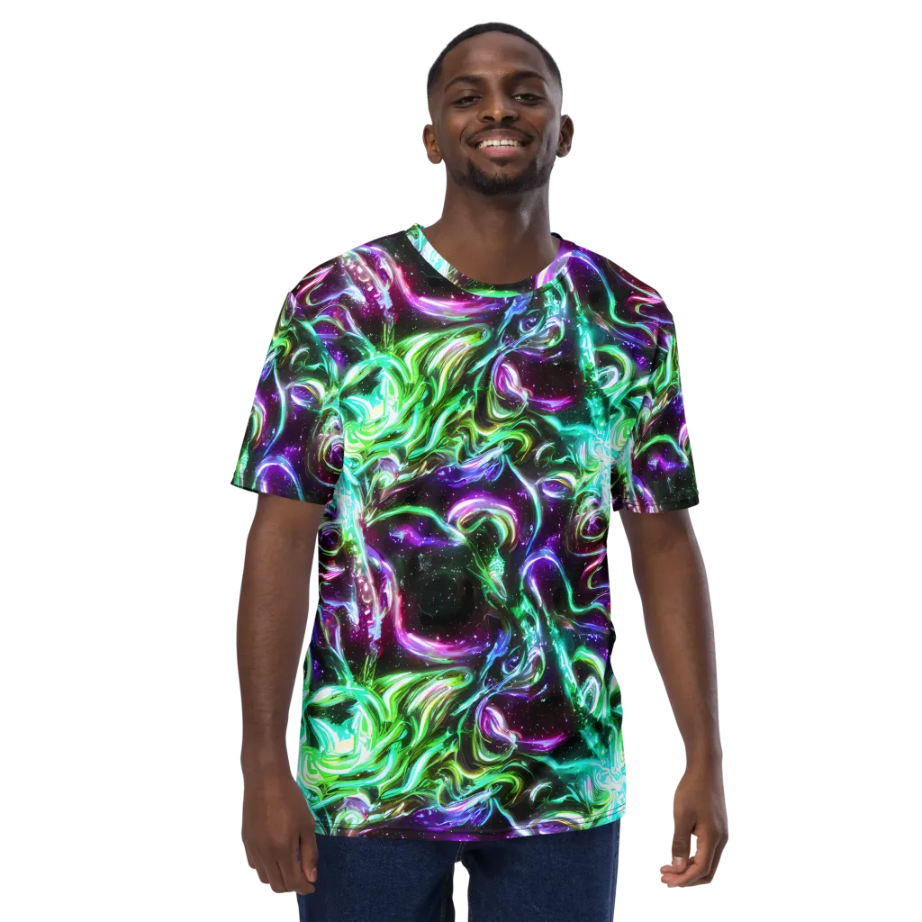 Stellar Serpent on Men's Crew Neck T-Shirt — Front