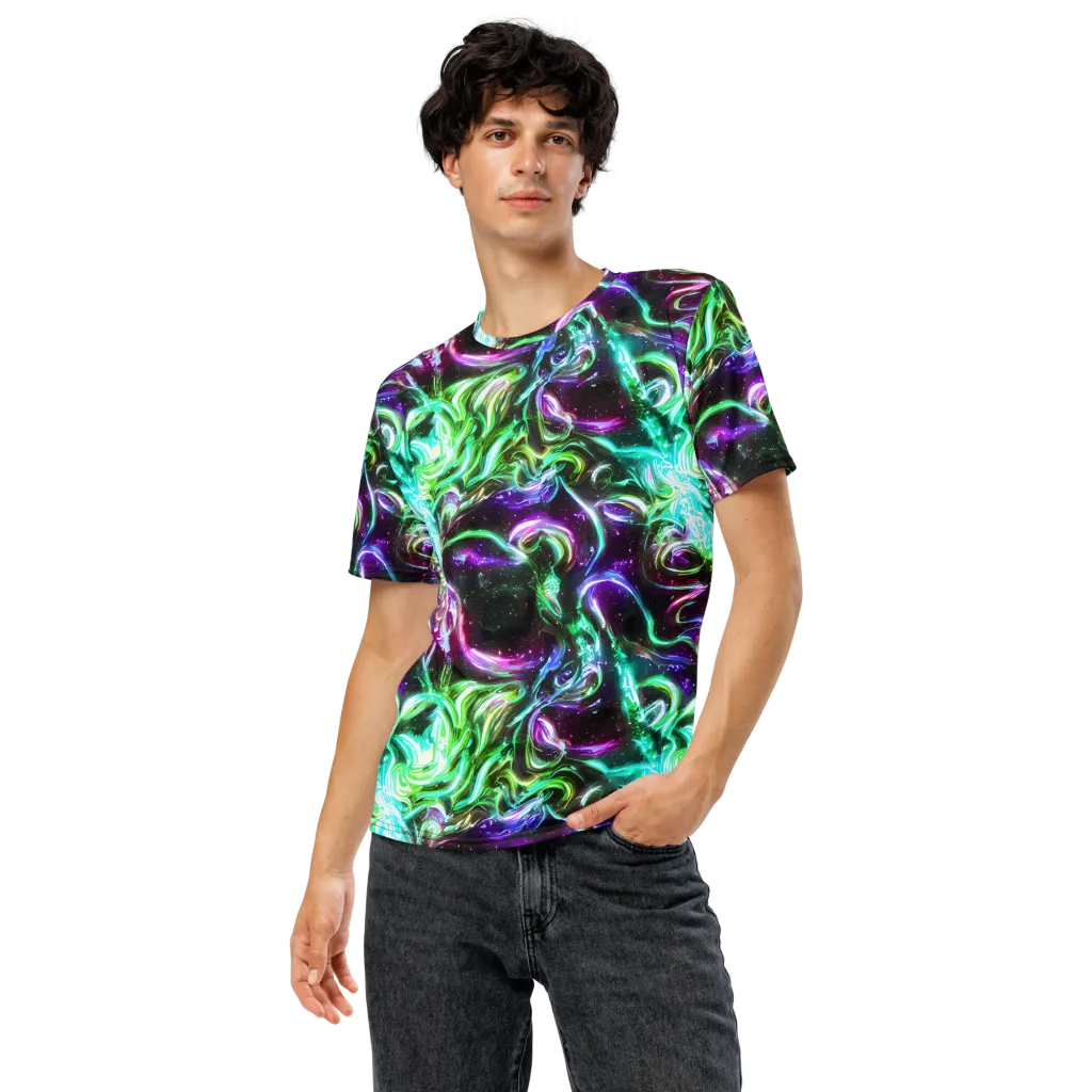 Stellar Serpent on Men's Crew Neck T-Shirt — Front