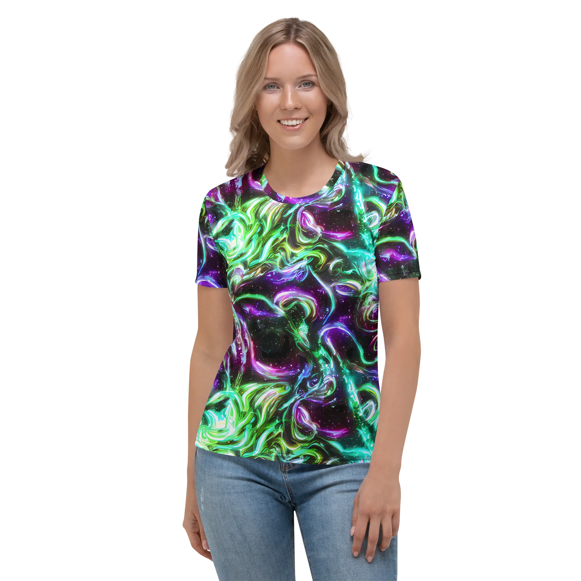 Stellar Serpent on Women's Crew Neck T-Shirt — Front