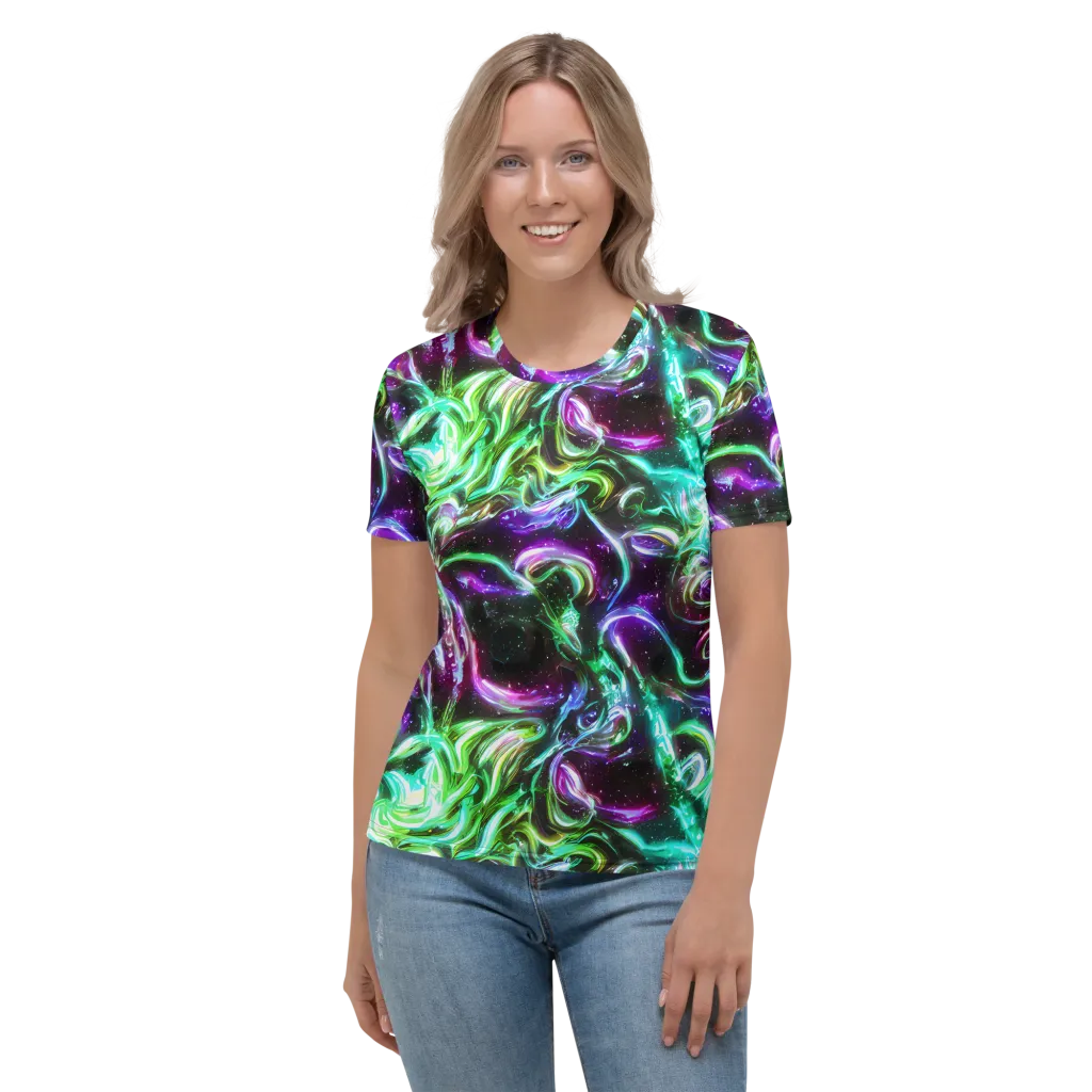 Stellar Serpent on Women's Crew Neck T-Shirt — Front