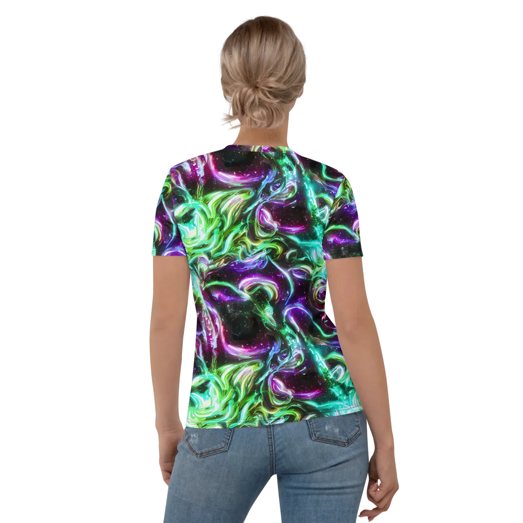 Stellar Serpent on Women's Crew Neck T-Shirt — Back