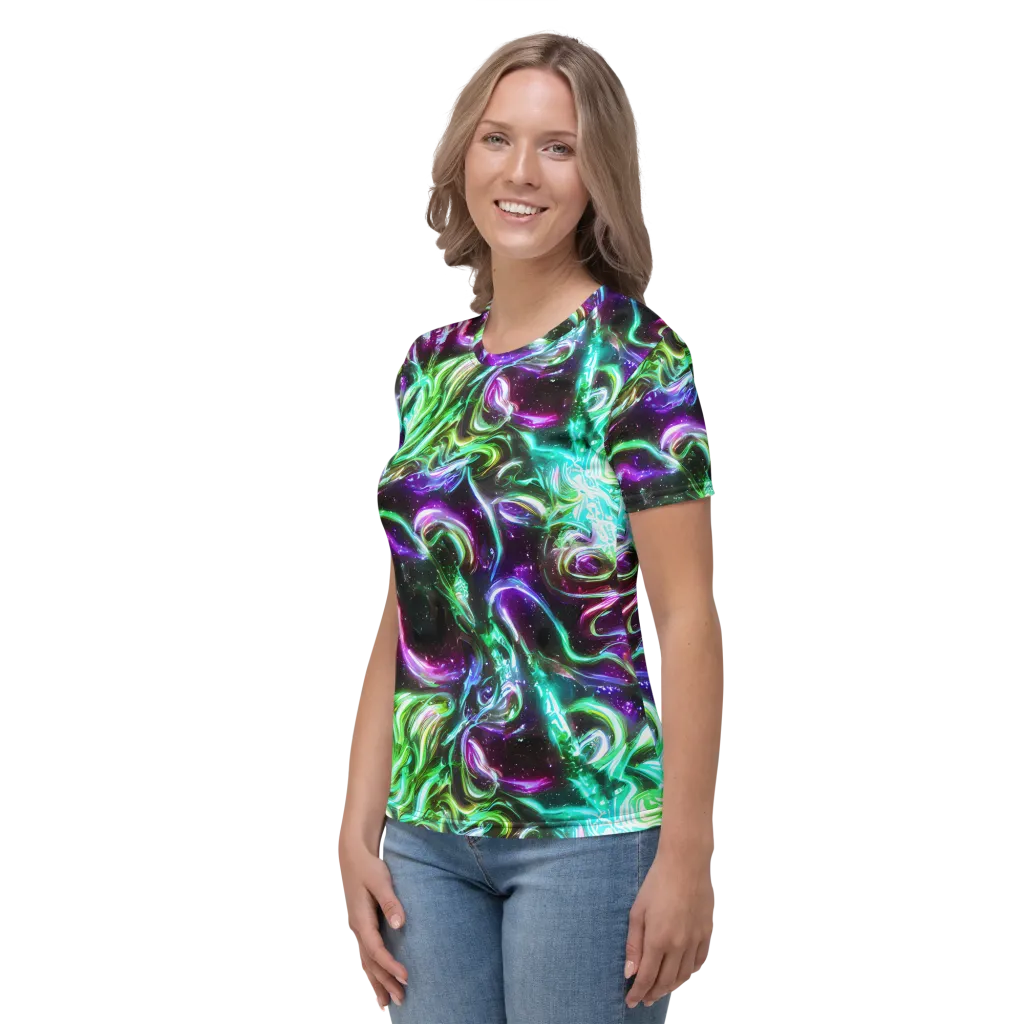 Stellar Serpent on Women's Crew Neck T-Shirt — Left