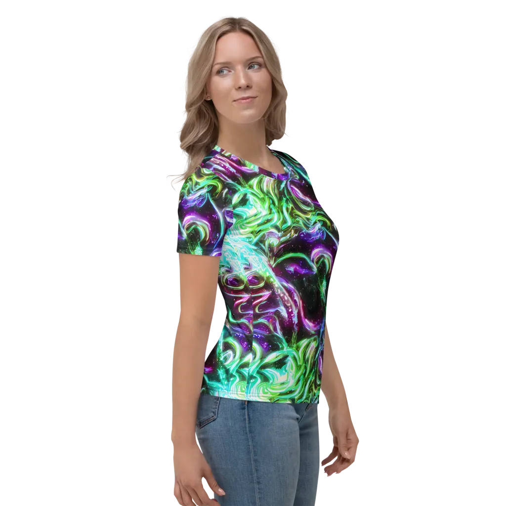 Stellar Serpent on Women's Crew Neck T-Shirt — Right