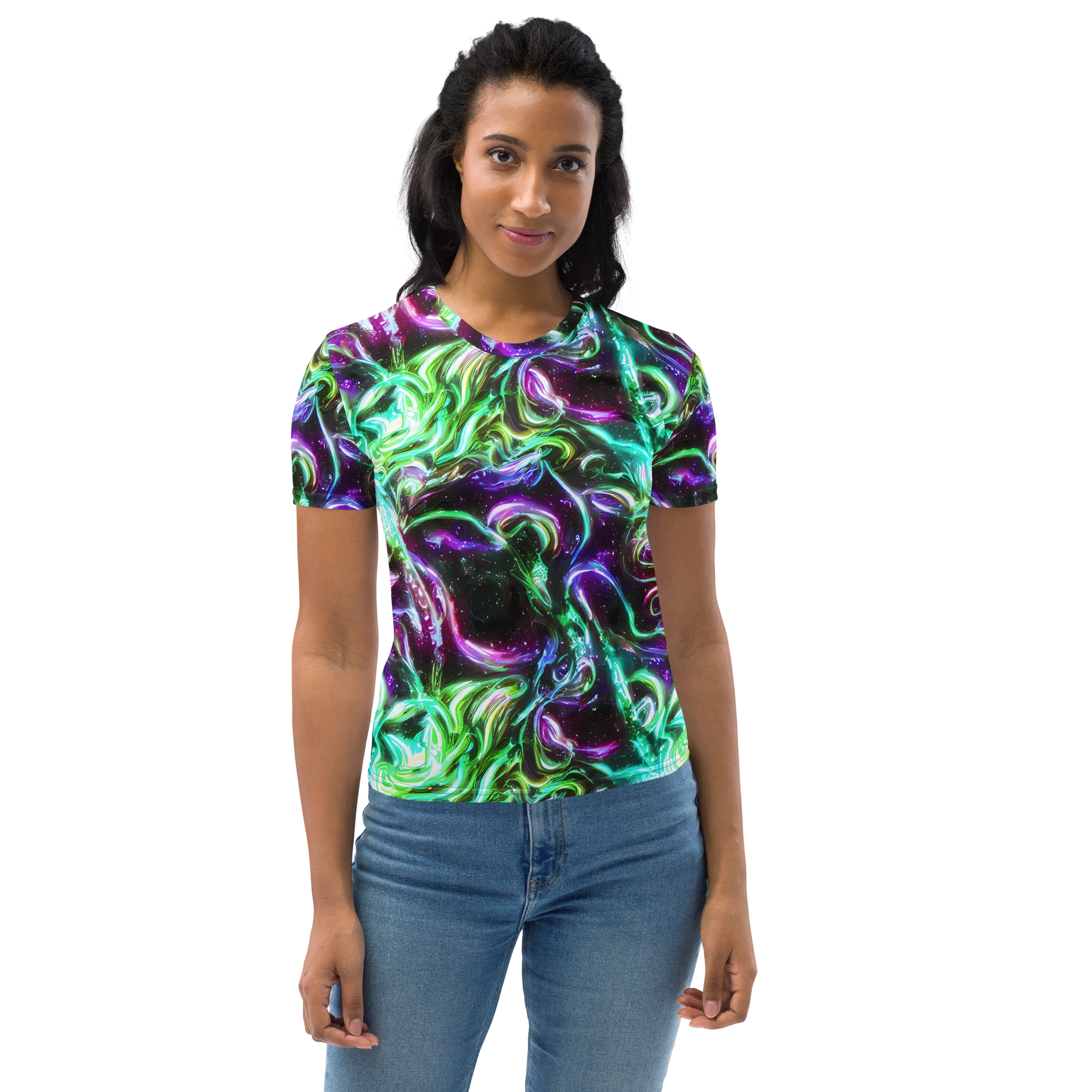 Stellar Serpent on Women's Crew Neck T-Shirt — Front