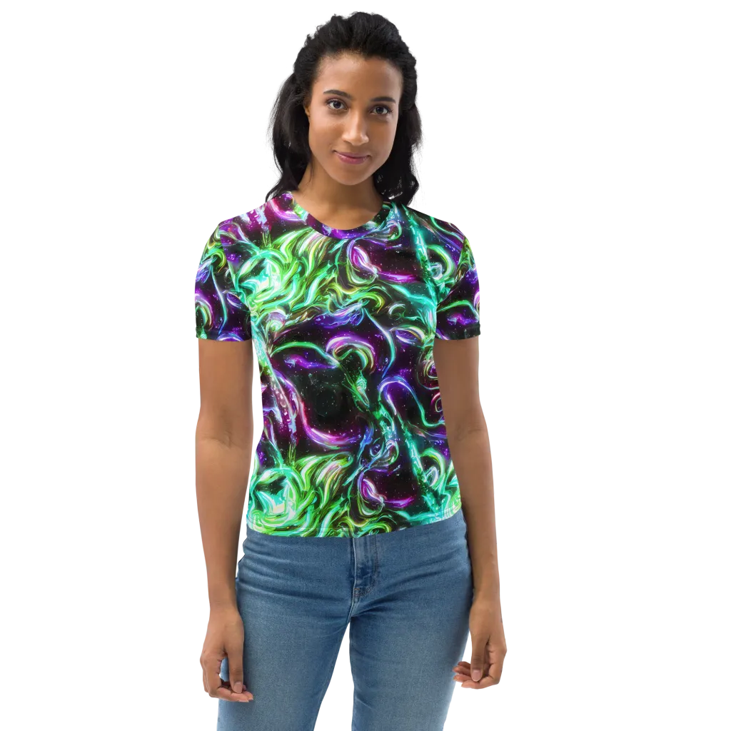 Stellar Serpent on Women's Crew Neck T-Shirt — Front