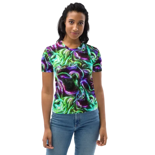 Stellar Serpent on a Women's Crew Neck T-Shirt