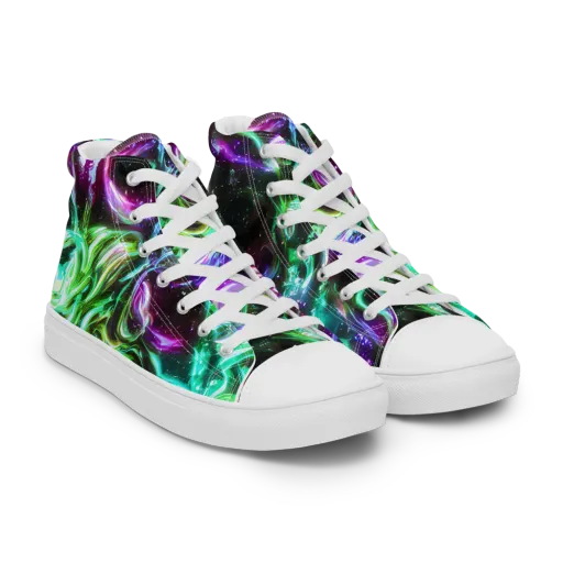 Stellar Serpent on a Women's High Top Canvas Shoes