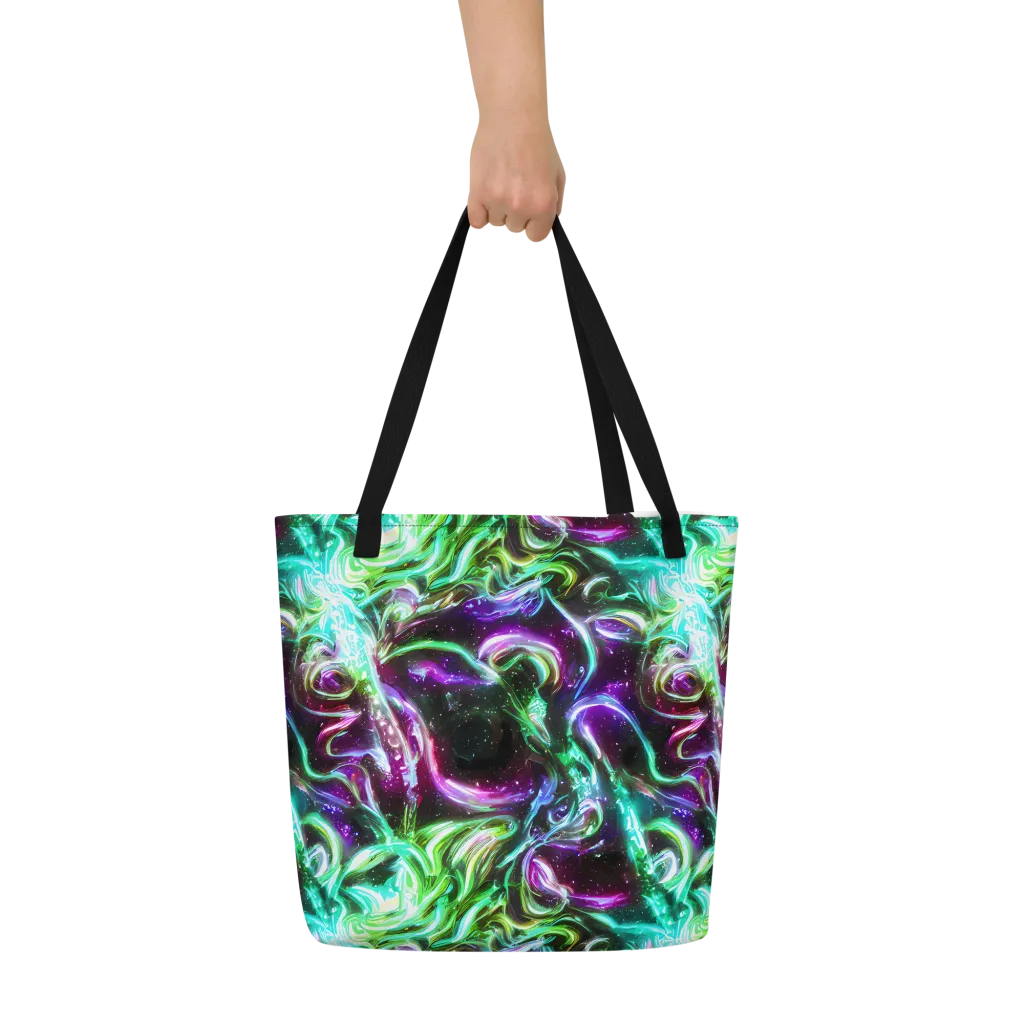 Stellar Serpent on Large Tote Bag W/ Pocket — Front