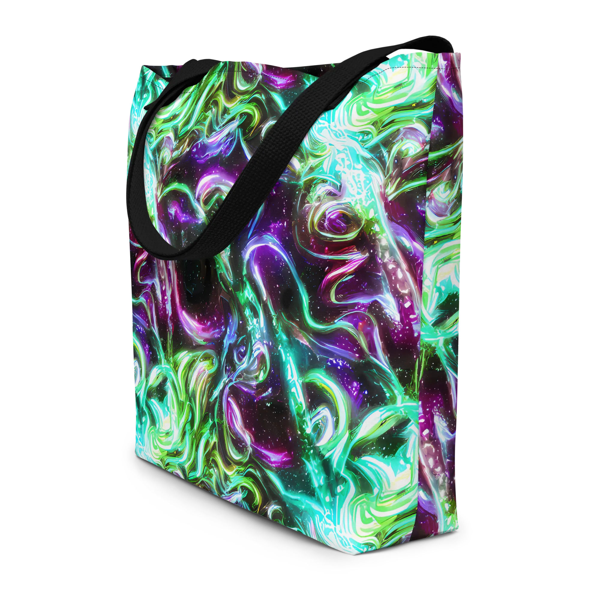 Stellar Serpent on Large Tote Bag W/ Pocket — Front