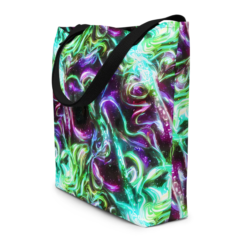 Stellar Serpent on Large Tote Bag W/ Pocket — Front