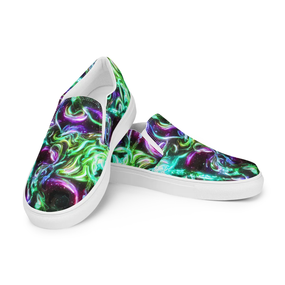 Stellar Serpent on Women's Slip-On Canvas Shoes — Left Front