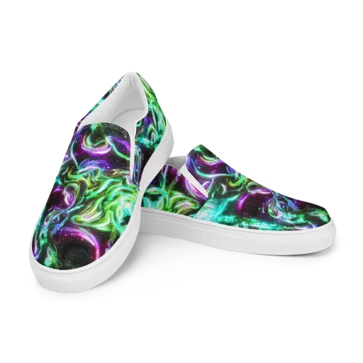 Stellar Serpent on a Women's Slip-On Canvas Shoes
