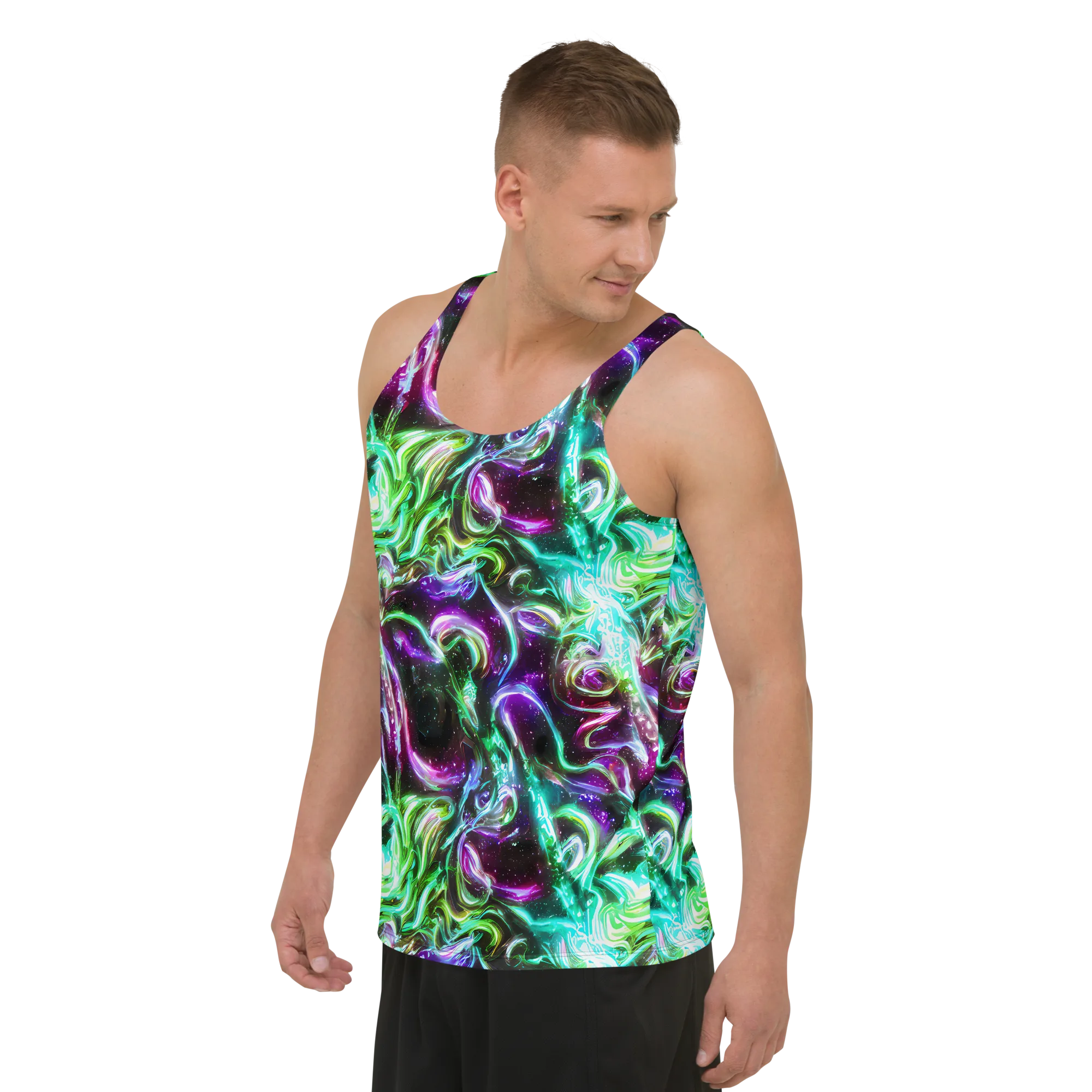 Stellar Serpent on Men's Tank Top — Left Front
