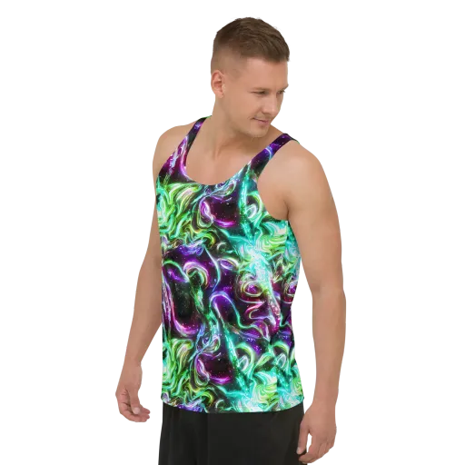 Stellar Serpent on a Men's Tank Top