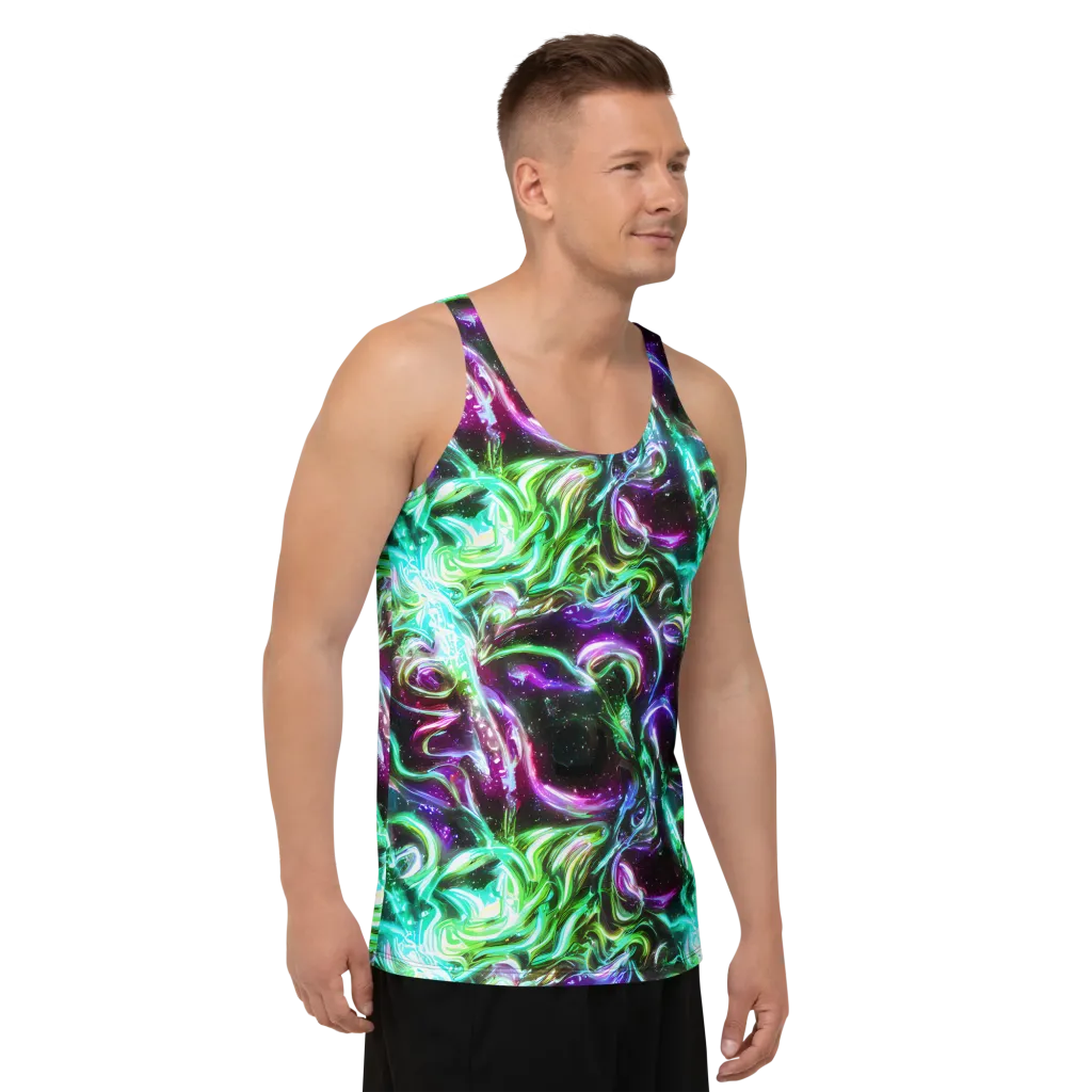 Stellar Serpent on Men's Tank Top — Right Front