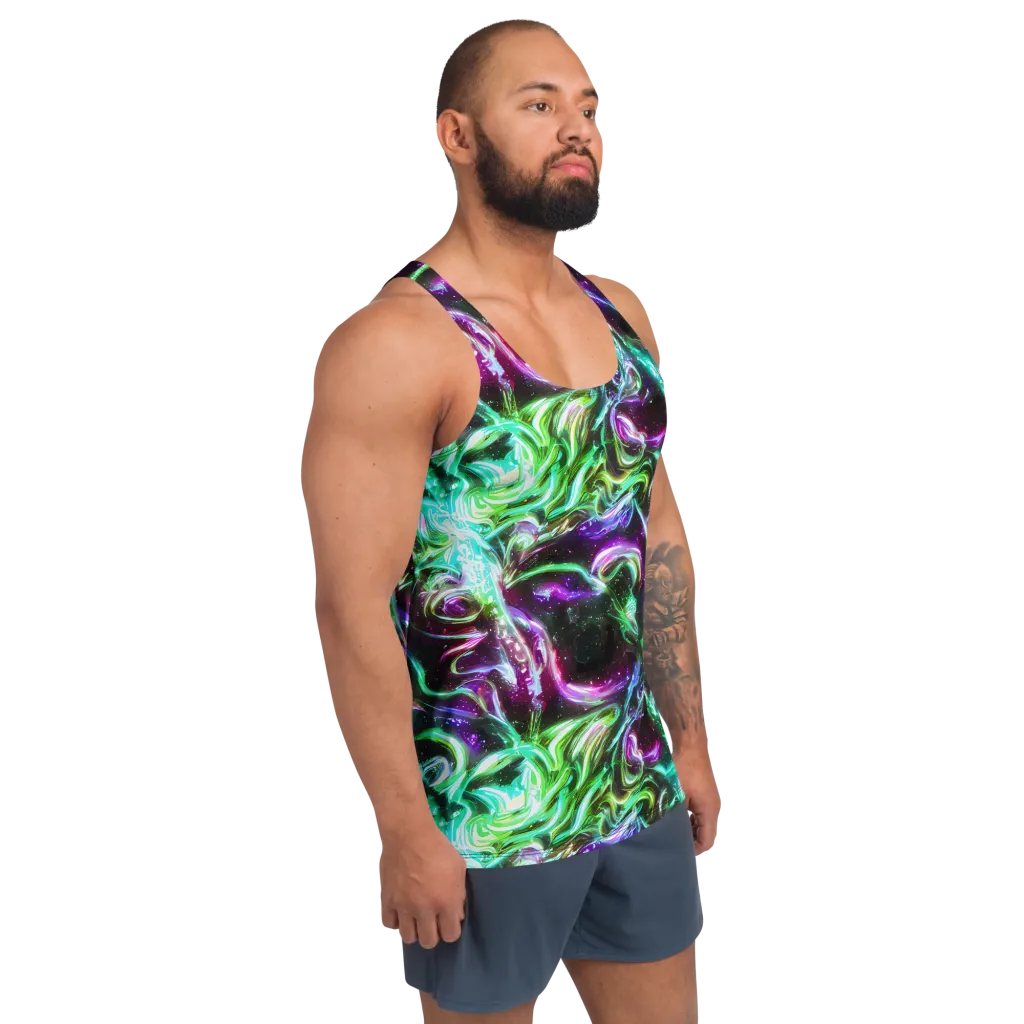 Stellar Serpent on Men's Tank Top — Right Front