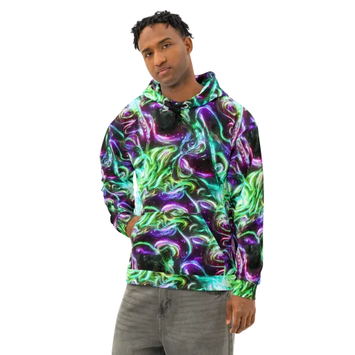 Stellar Serpent on a Cotton Hoodie