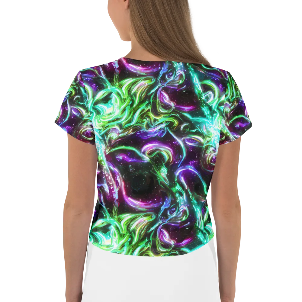 Stellar Serpent on Crop Tee — Back