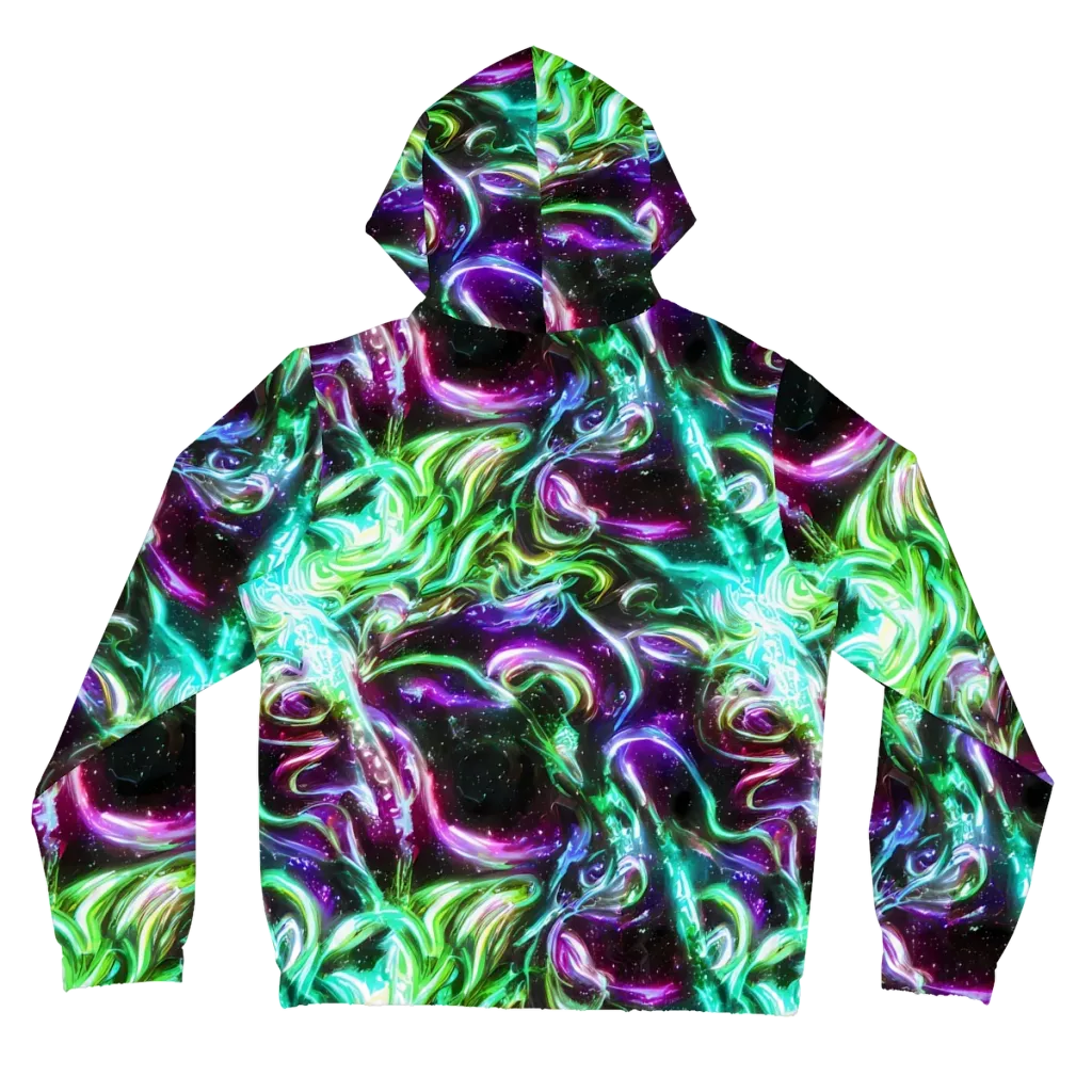 Stellar Serpent on Women's Full-Zip Hoodie — Back