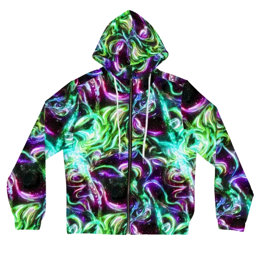 Stellar Serpent on a Women's Full-Zip Hoodie