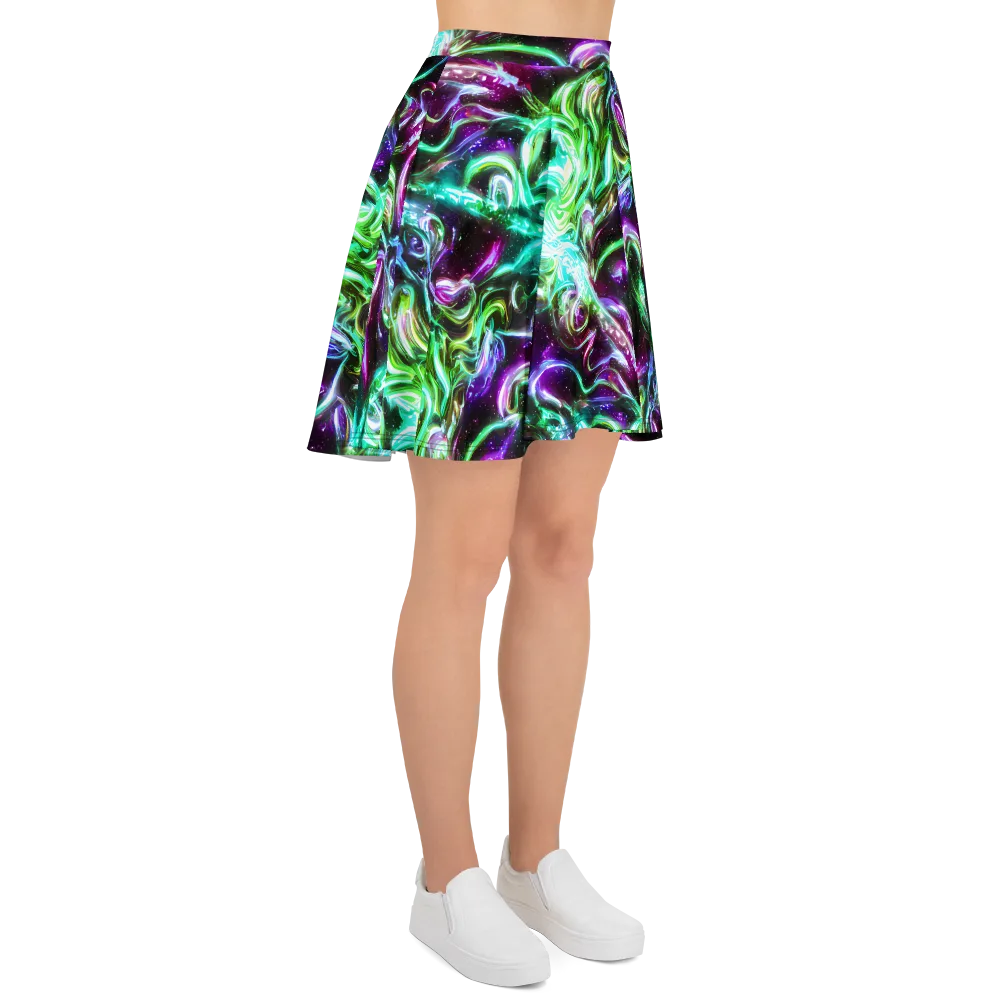 Stellar Serpent on Skater Skirt — Right