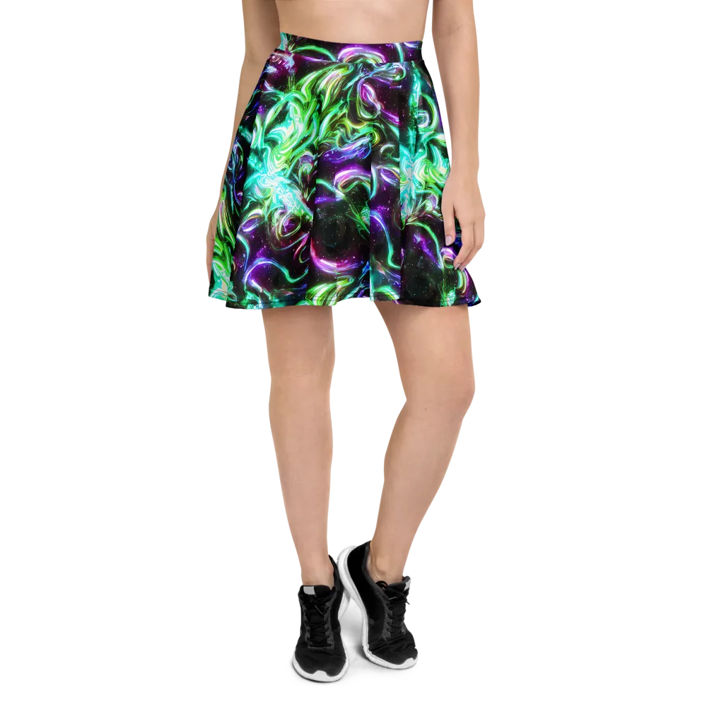 Stellar Serpent on Skater Skirt — Front