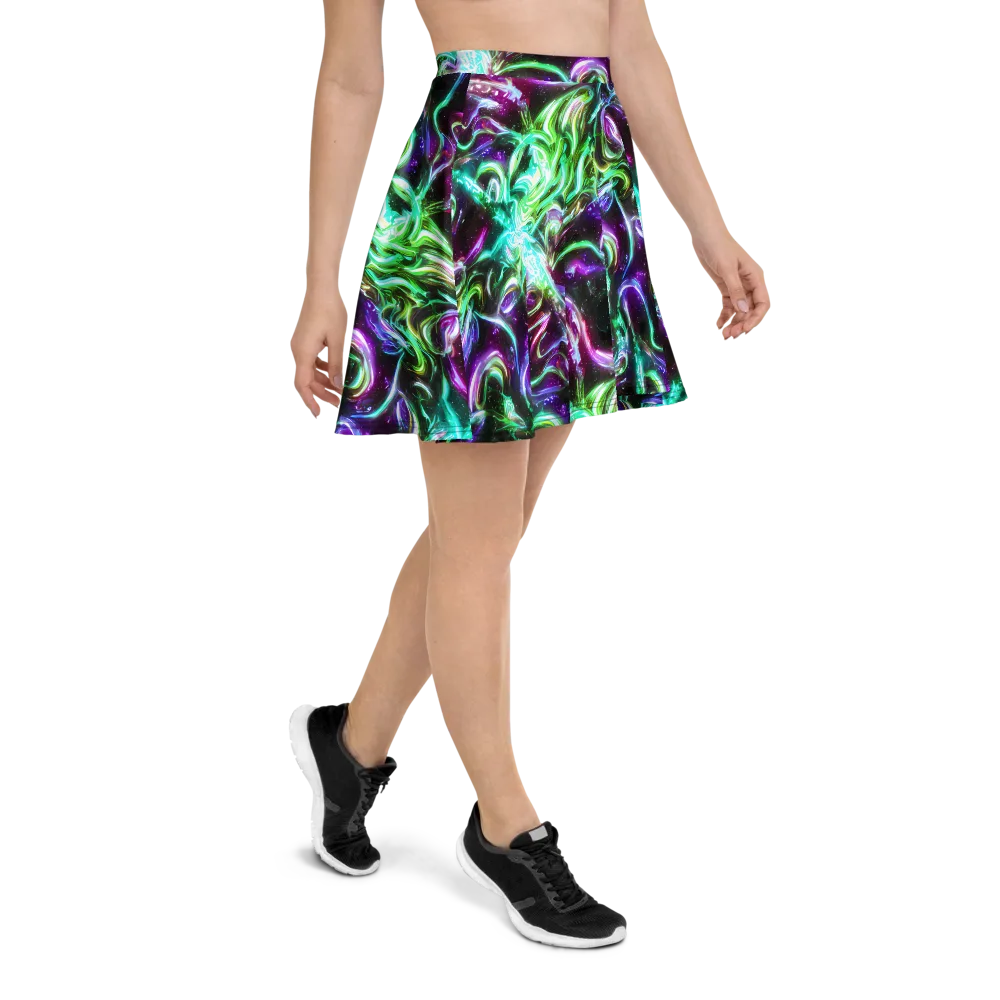 Stellar Serpent on Skater Skirt — Right