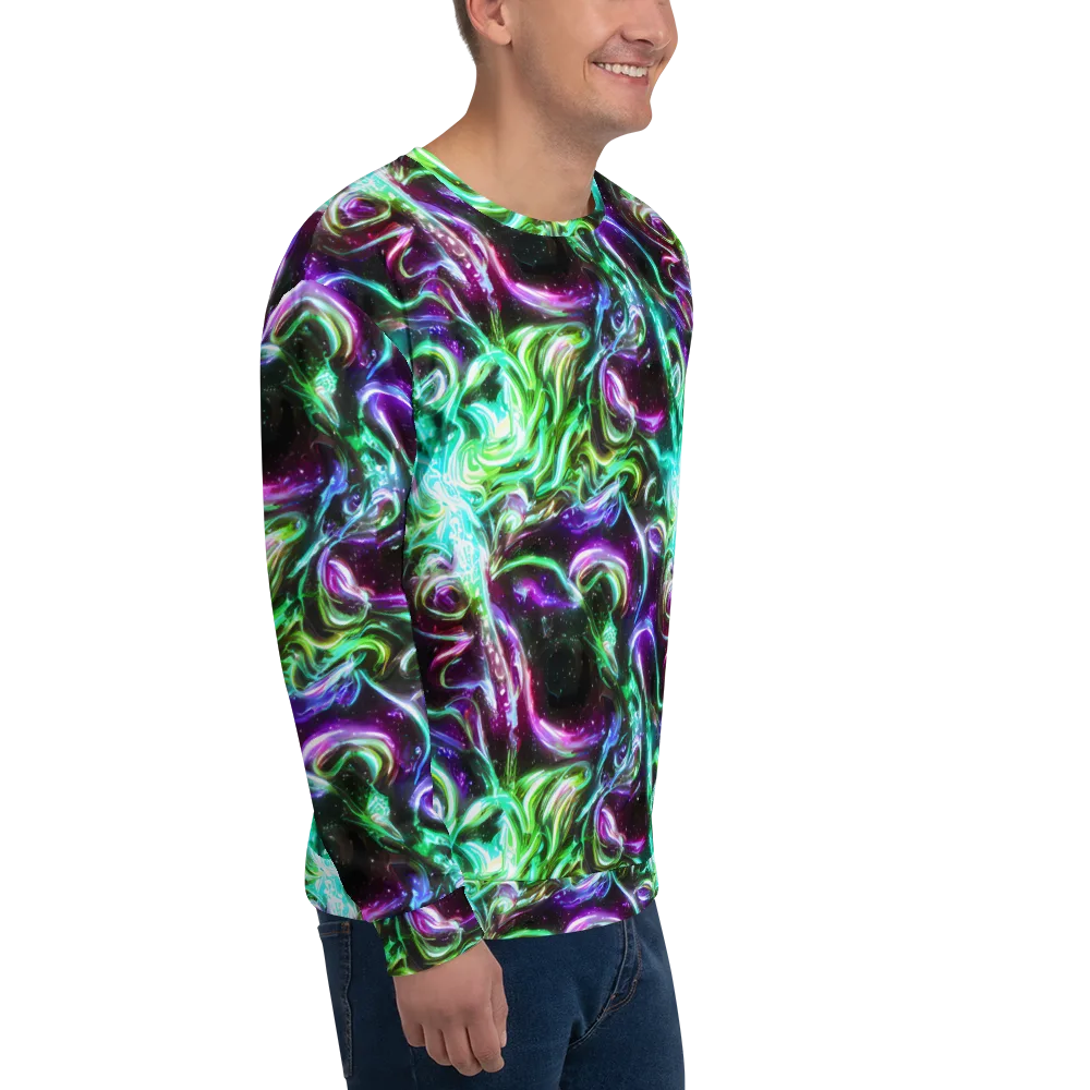 Stellar Serpent on Sweatshirt — Right Front