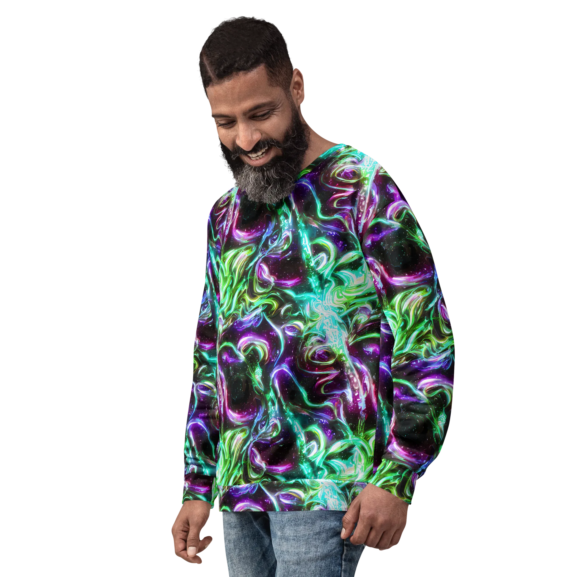 Stellar Serpent on Sweatshirt — Left Front