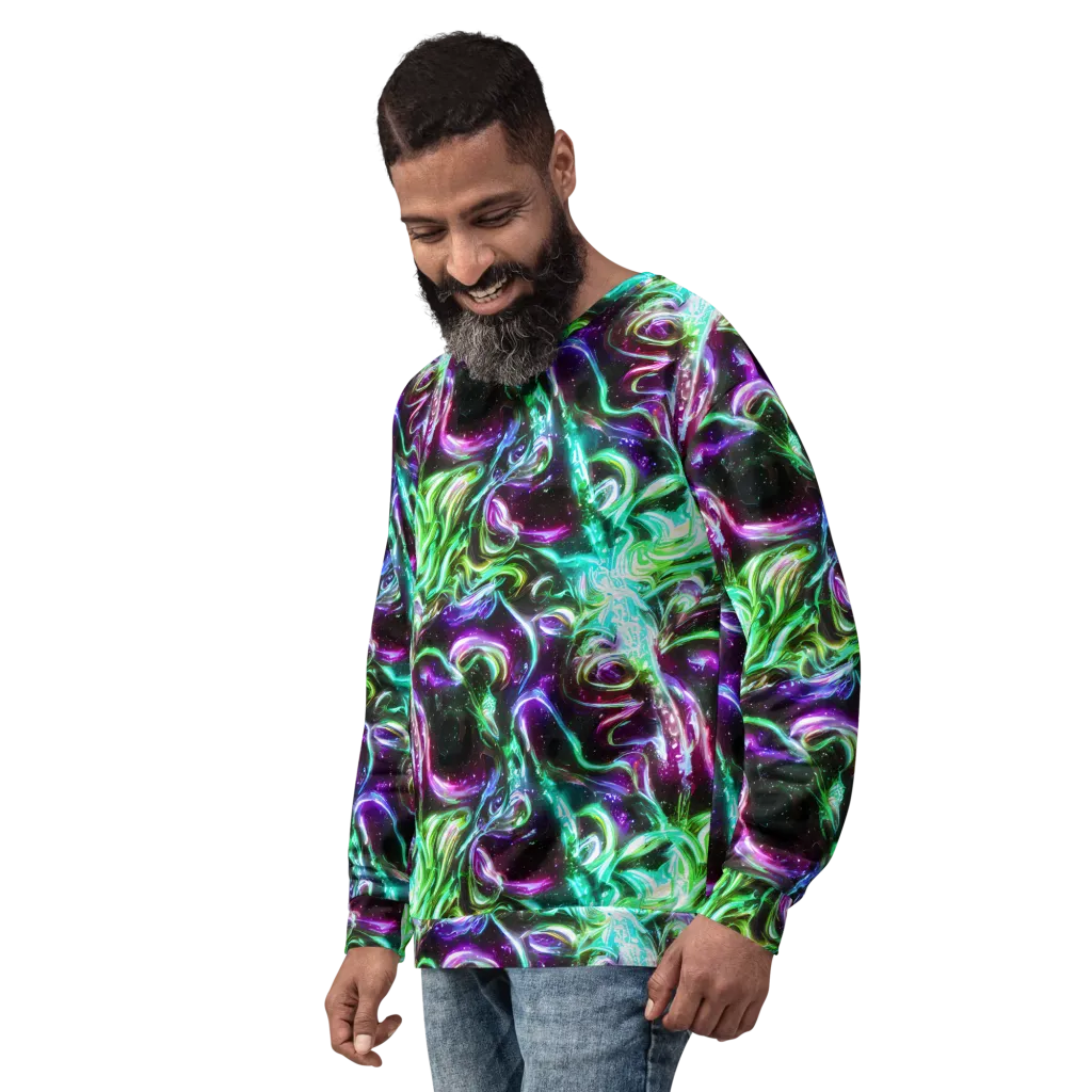 Stellar Serpent on Sweatshirt — Left Front