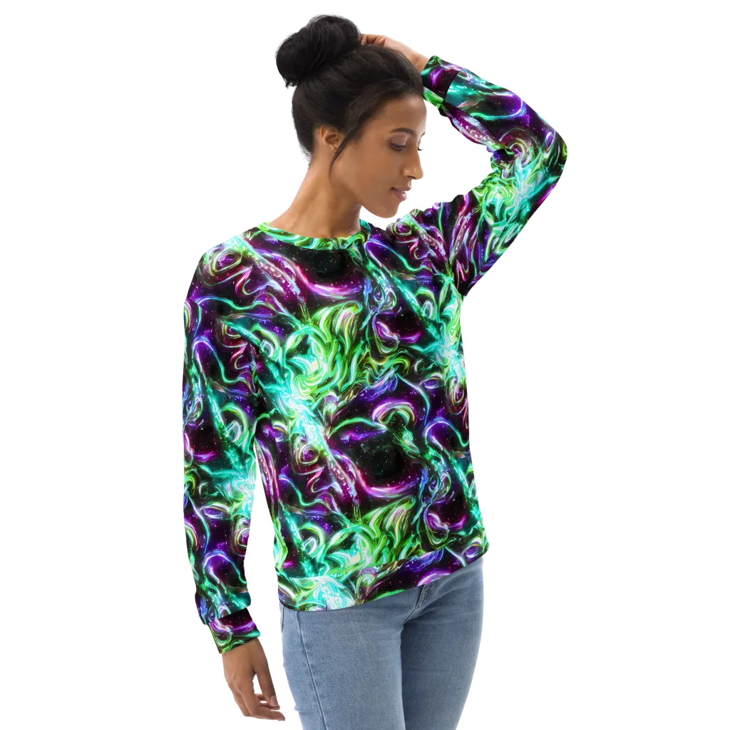 Stellar Serpent on Sweatshirt — Right Front