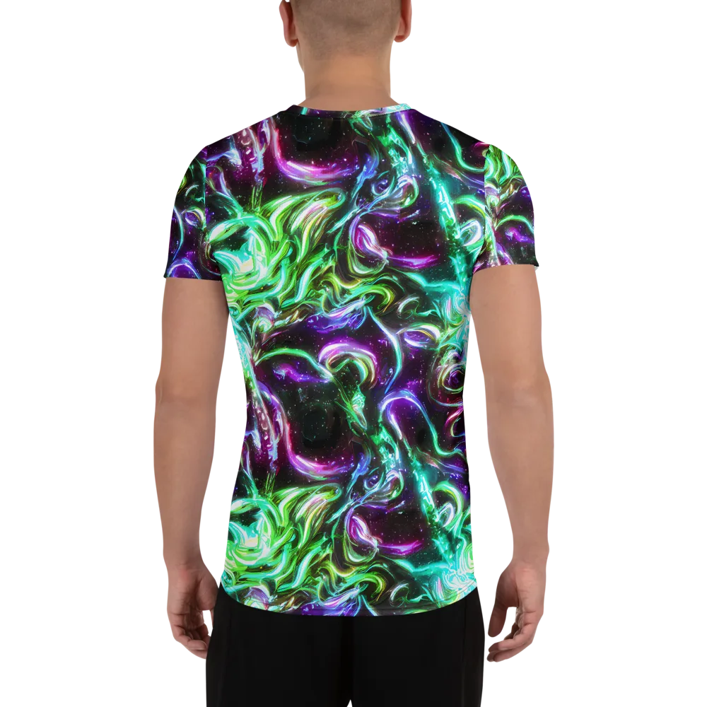Stellar Serpent on Men's Athletic T-Shirt — Back