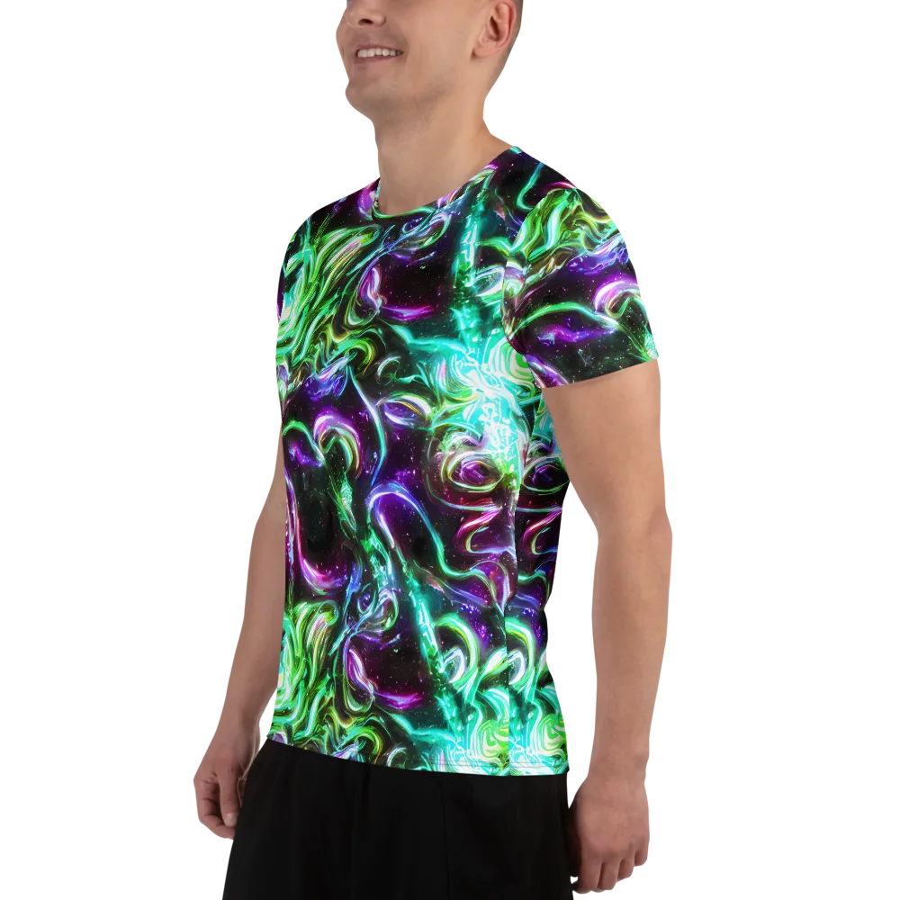 Stellar Serpent on Men's Athletic T-Shirt — Left