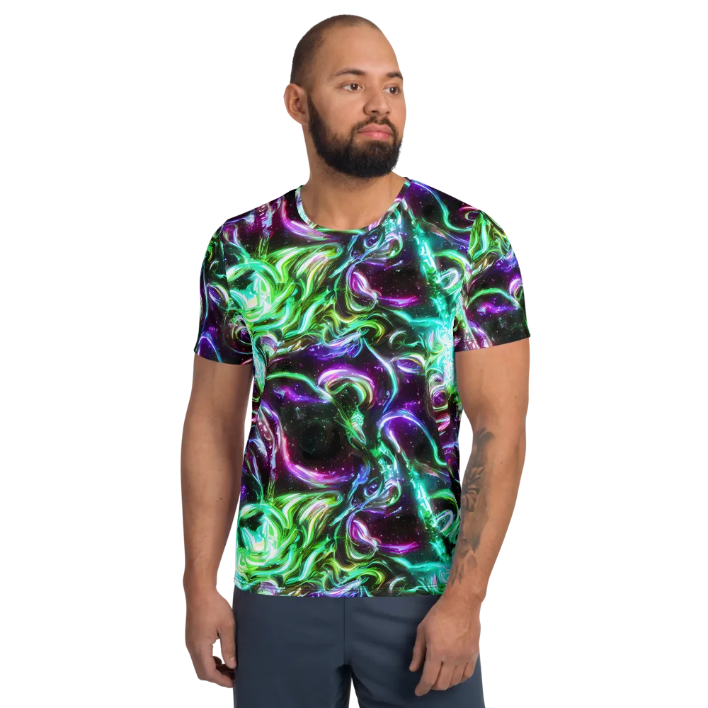 Stellar Serpent on Men's Athletic T-Shirt — Front