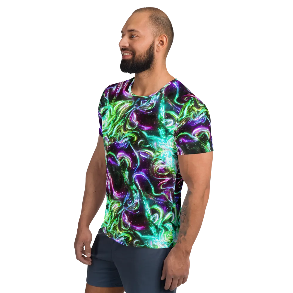 Stellar Serpent on Men's Athletic T-Shirt — Left