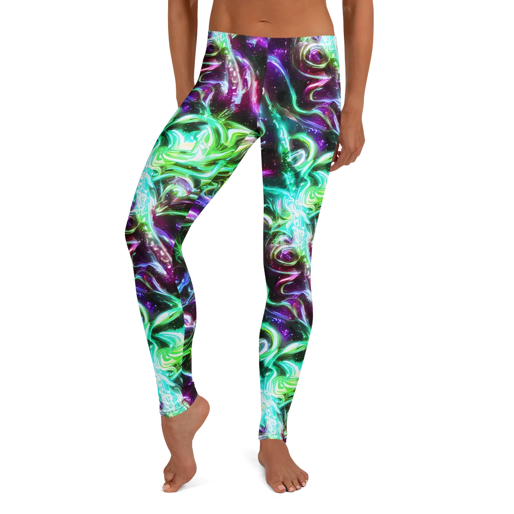 Stellar Serpent on Leggings — Front
