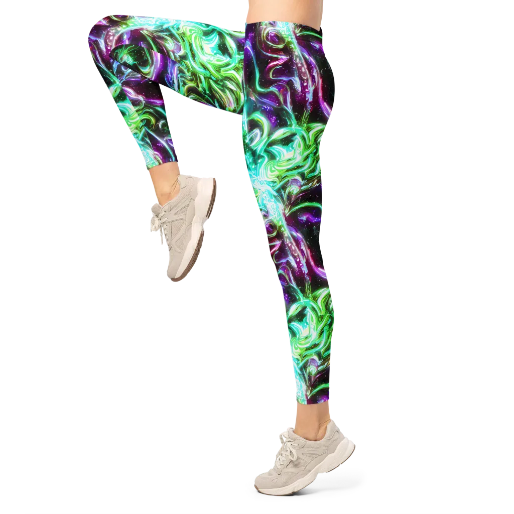 Stellar Serpent on Leggings — Left