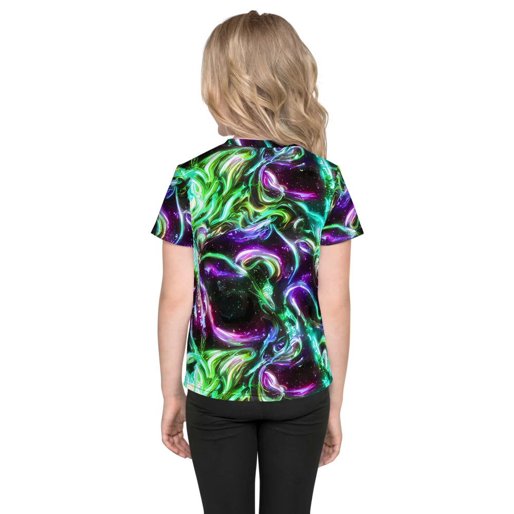 Stellar Serpent on Kids Crew Neck T-Shirt — Back