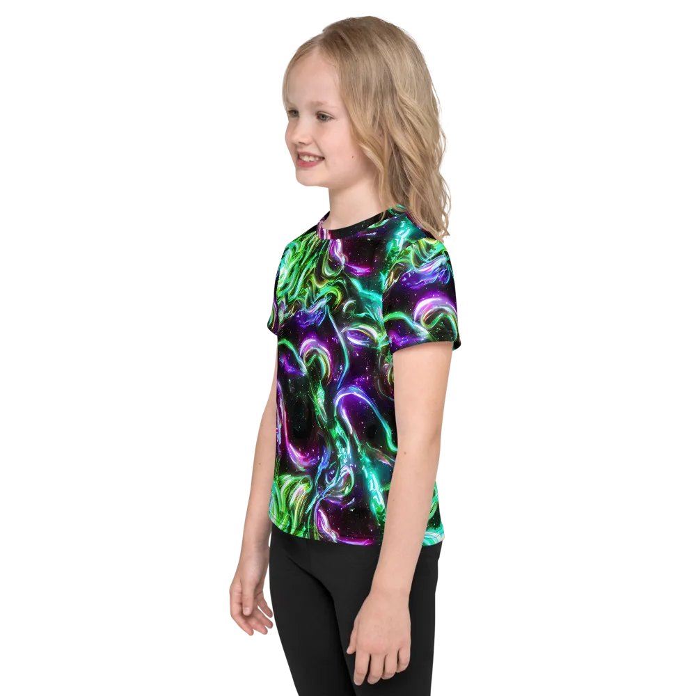 Stellar Serpent on Kids Crew Neck T-Shirt — Left