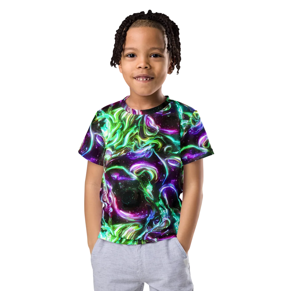 Stellar Serpent on Kids Crew Neck T-Shirt — Front