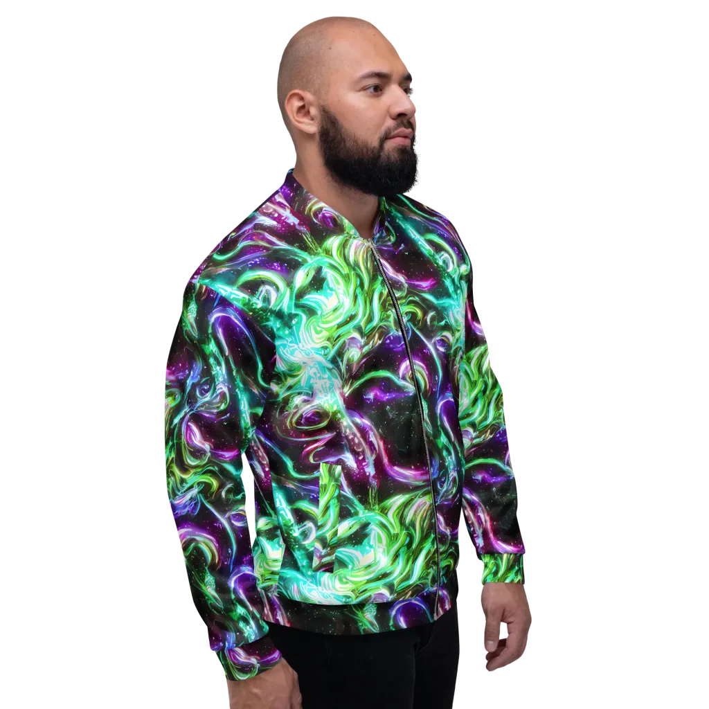 Stellar Serpent on Bomber Jacket — Right