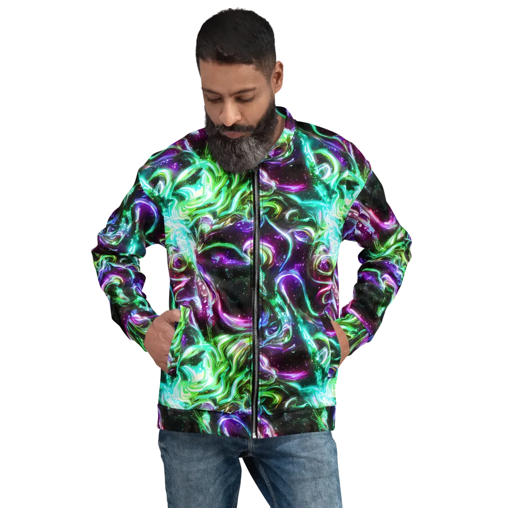 Stellar Serpent on Bomber Jacket — Front