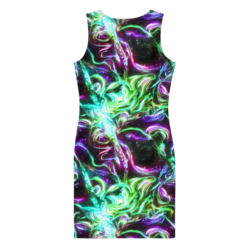 Stellar Serpent on Bodycon Dress — Back