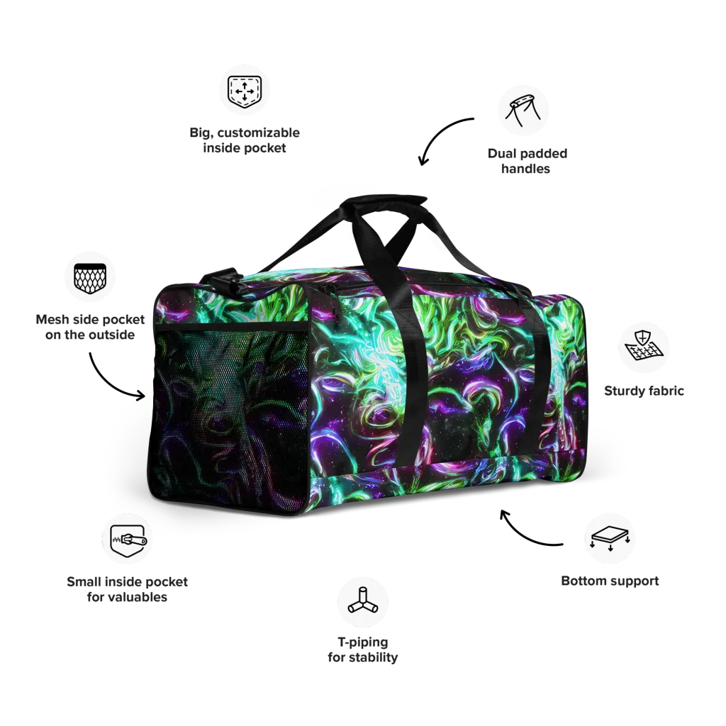 Stellar Serpent on Duffle Bag — Right Front