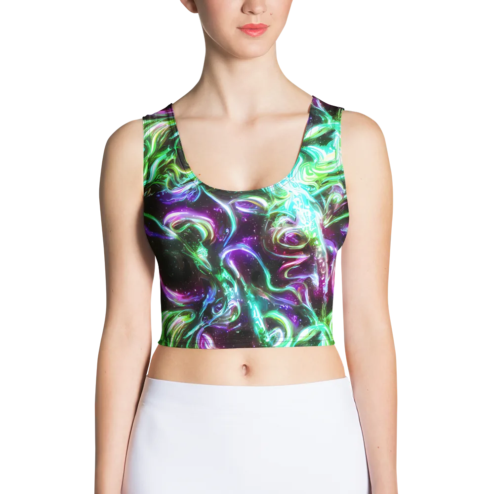 Stellar Serpent on Crop Top — Front