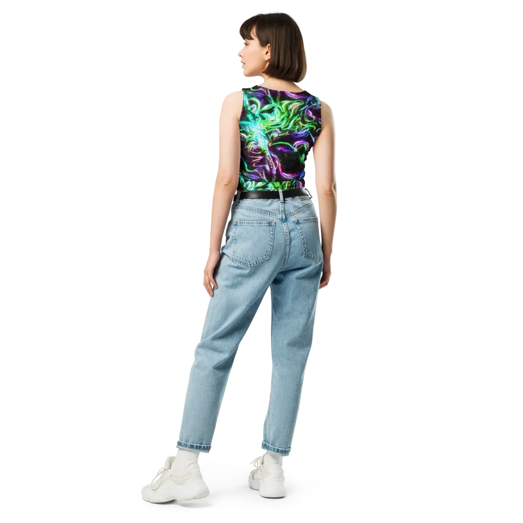 Stellar Serpent on Crop Top — Back