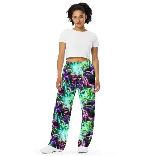 Stellar Serpent on a Wide-Leg Pants