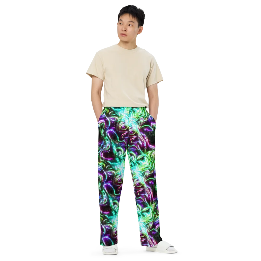 Stellar Serpent on Wide-Leg Pants — Front