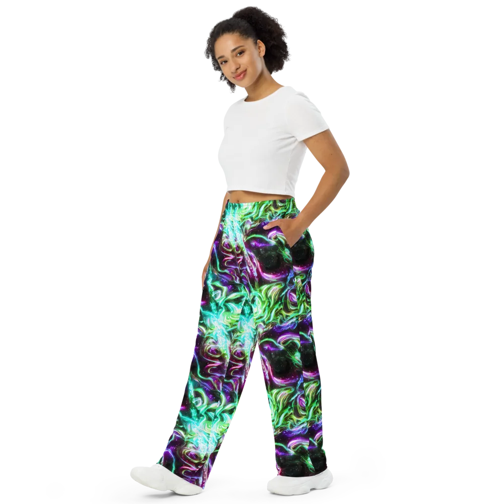 Stellar Serpent on Wide-Leg Pants — Left Front