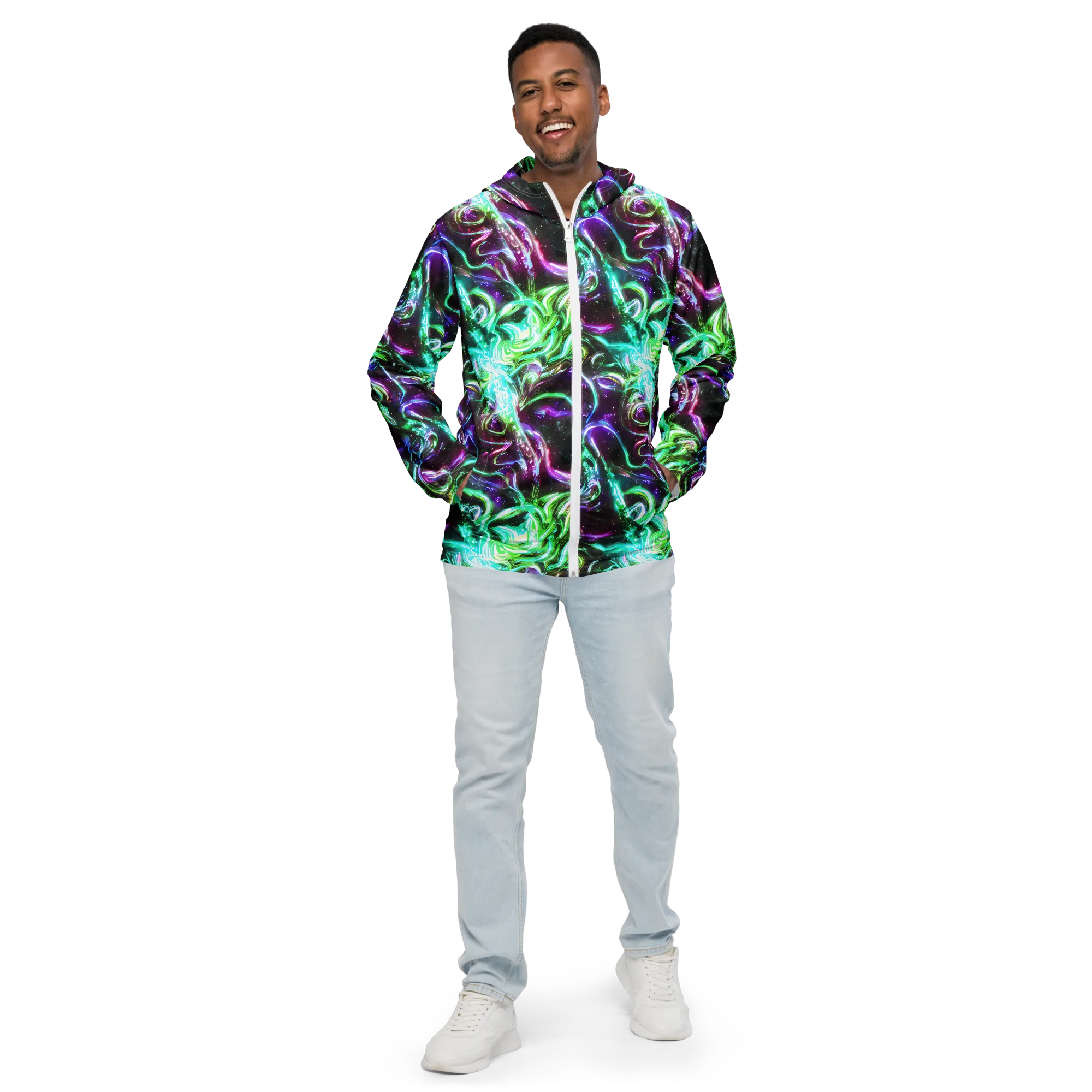Stellar Serpent on Men's Windbreaker — Front